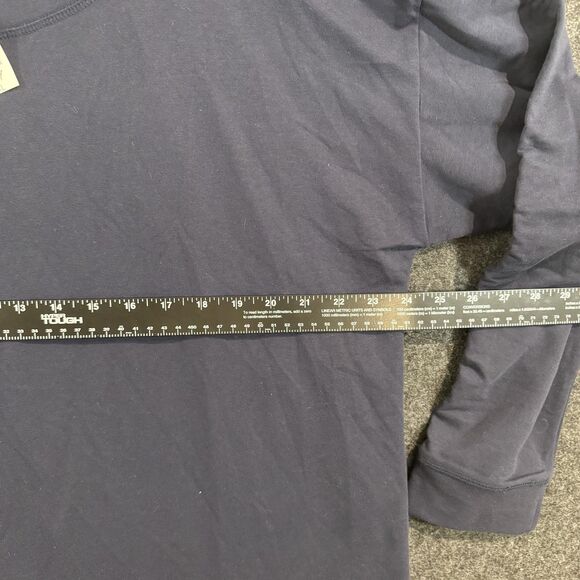 T By Talbots Pullover Women's XL Navy Blue Long Sleeve Stretch Sweatshirt - Picture 5 of 10